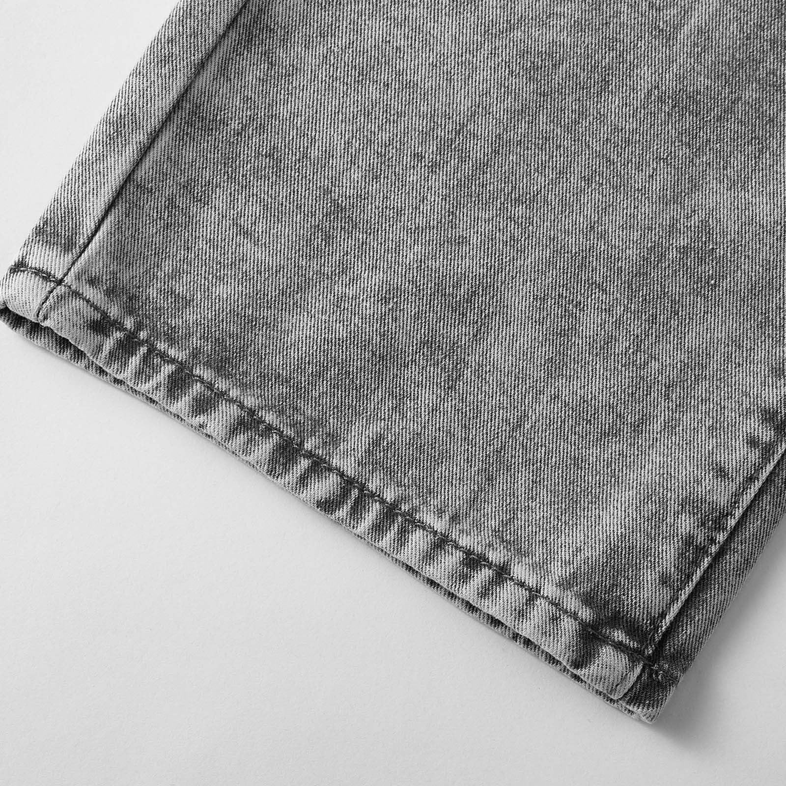 Generico Jeans Bambina 12-16 Anni Baggy Straight Pantaloni Jeans Denim Ragazza Elastico in Vita Alta Casual Pantaloni da Lavoro Cargo Ampi Primaverile Holiday Outdoor