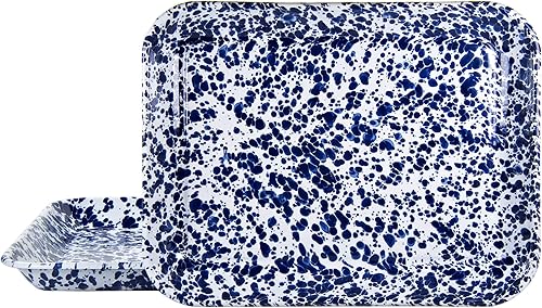 Golden Rabbit Esmalte - Juego de 2 bandejas de cuarto de hoja (remolino de cobalto)