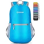 ZOMAKE Ultra Lightweight Hiking Backpack 20L, Packable Small Backpacks Water Resistant Daypack for Women Men(Light Blue)