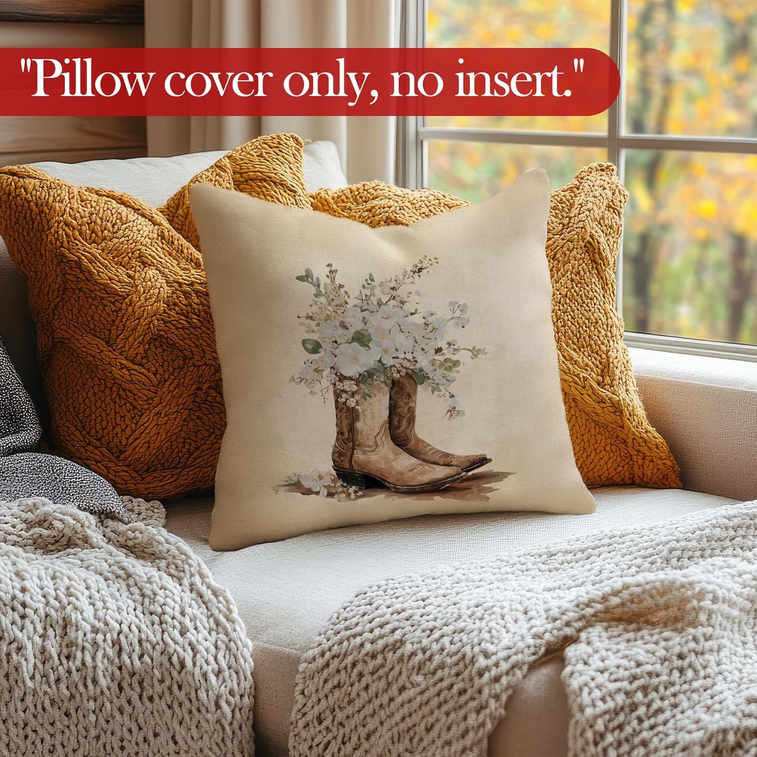 Vintage Western Cowgirl Throw Pillow Covers, Cowgirl Room Decor, You are So Loved Western Decorative Pillowcases Cushion Cases for Girl Nursery Bedroom Decor, 18x18 Pillow Covers Set of 2 - Image 4