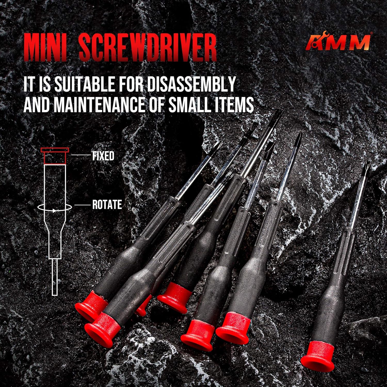 AMM 32-piece Magnetic screwdriver sets with storage case，Containsslotted, star, square, Philips screwdriver bits other practical tools，The best tool gift for a man : Tools & Home Improvement