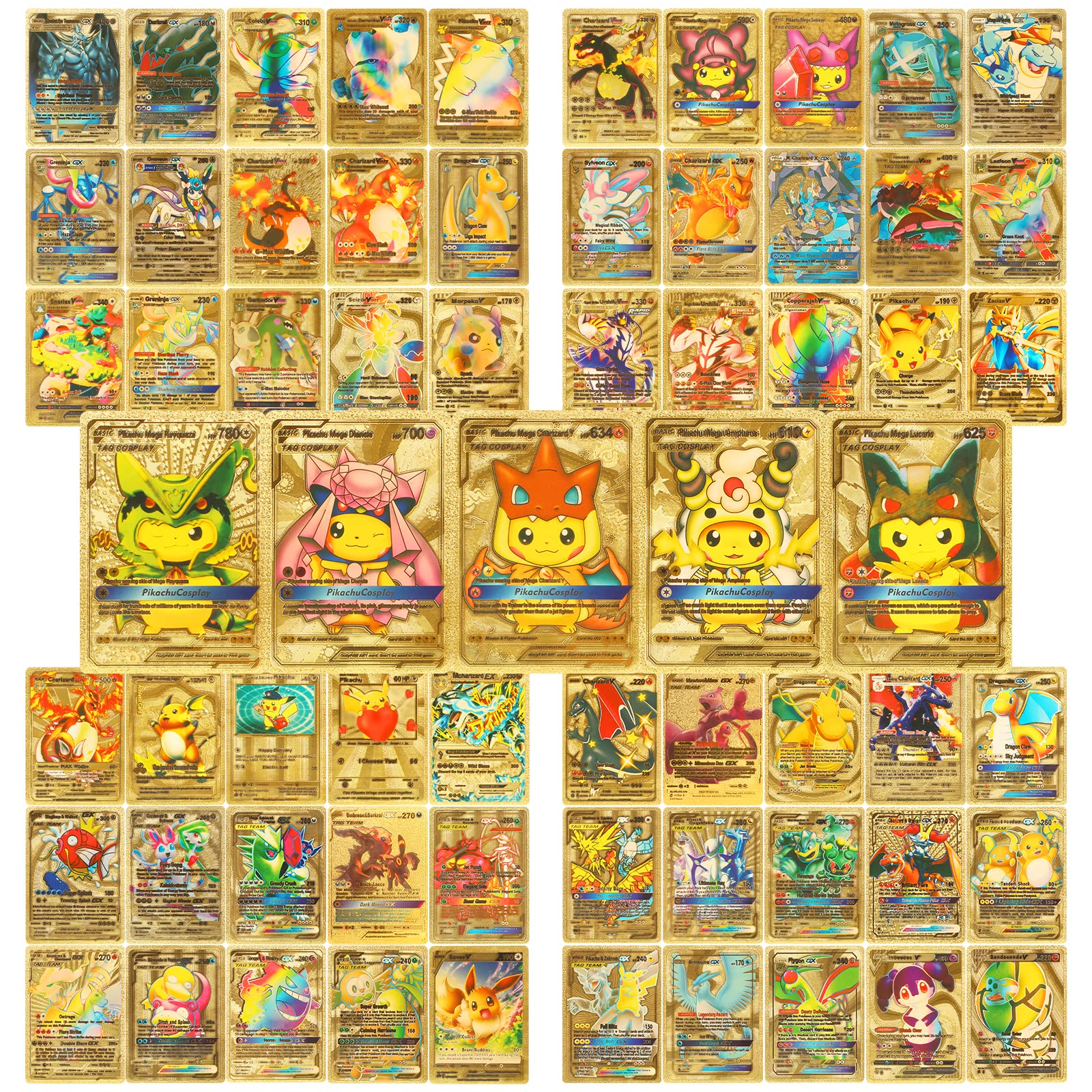 55 Pcs Gold Foil Card Assorted Cards Tcg Deck Box | Desertcart Bahamas 55 Pcs Gold Foil Card Assorted Cards Tcg Deck Box | Desertcart Bahamas