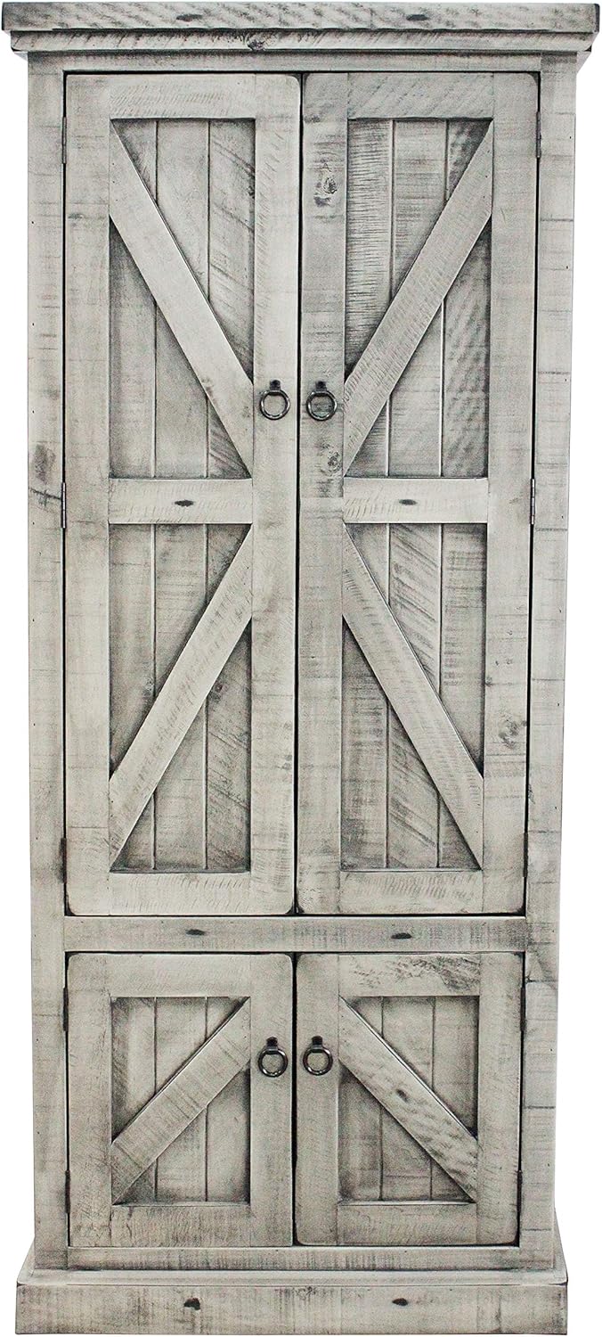 American Heartland MFG. Rustic Double Door Pantry, Rustic Dela Verria