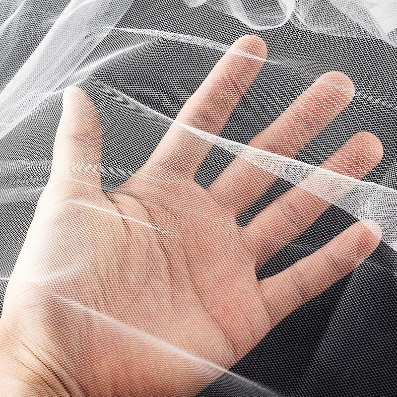 Zonon Fehér Rovarhálós Védőháló 5x3m - Kertészeti Védőháló Rovarok, Madarak Ellen - Poliészter Szúnyogháló Kertbe, Beltérre
