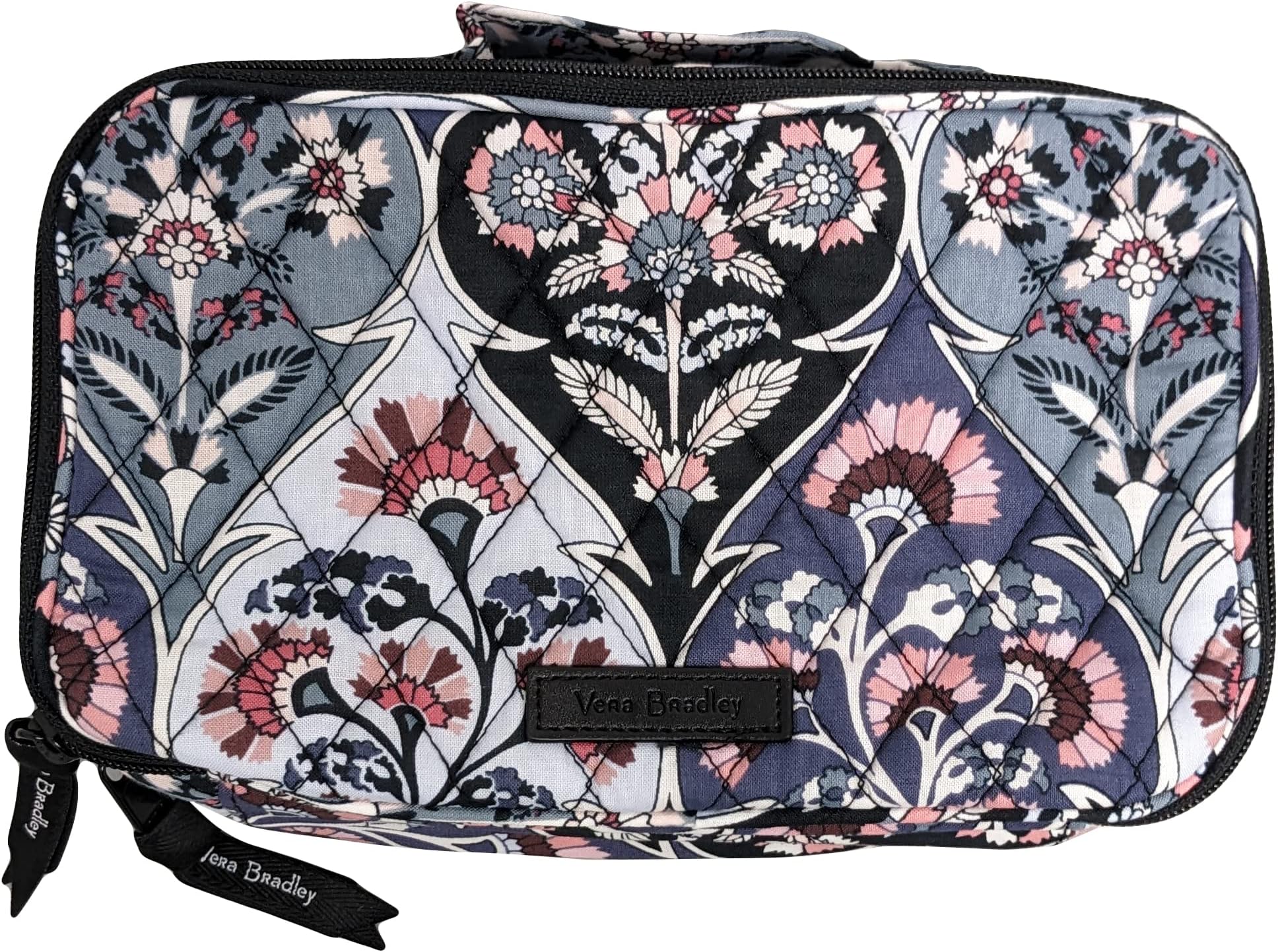 Medium Iconic Blush & Brush Makeup Case (Ornate Blooms)