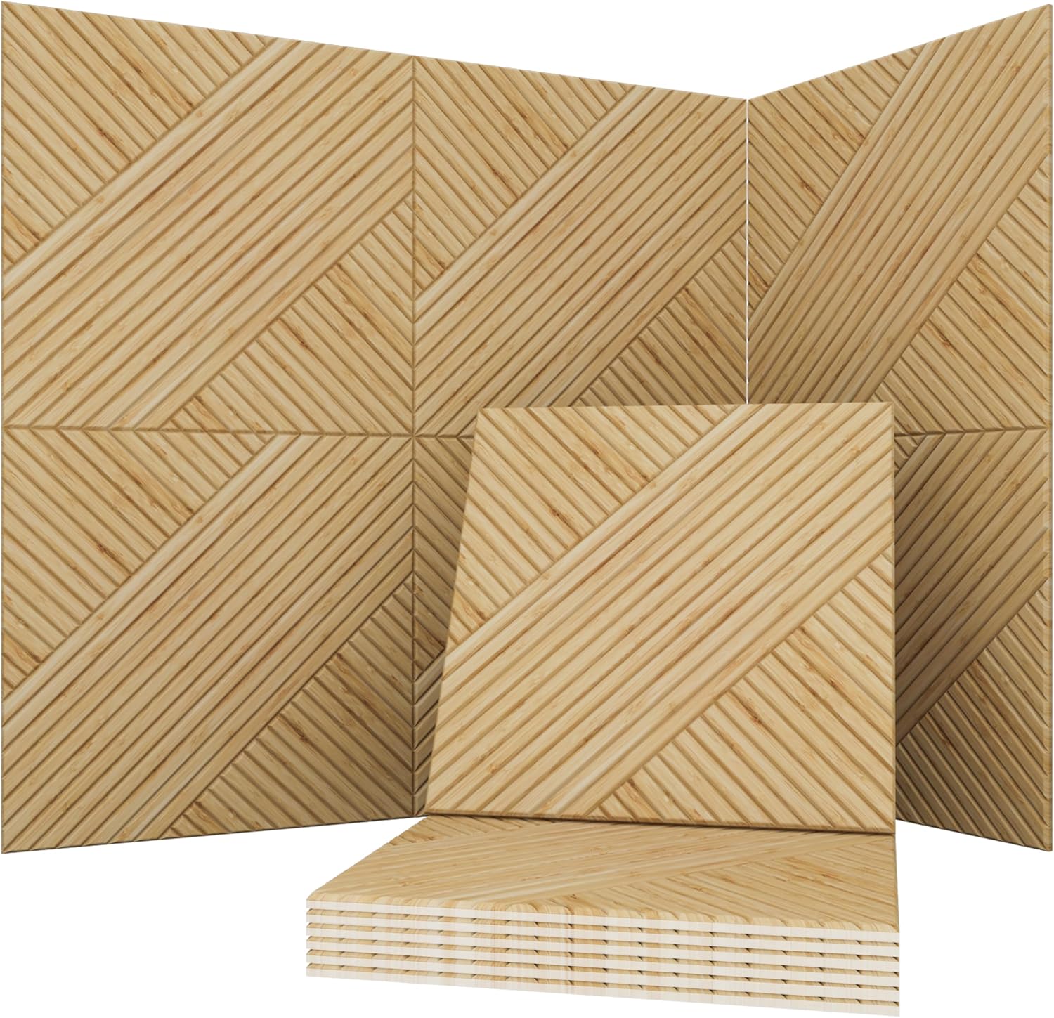 Acoustical Wall Panels, 6-Piece 23.62 X 23.62 Inches Art Acoustic Panels, Decorative Acoustic Panels, Acoustic Wall Panels, Sound Absorbing Wall Art, Harvest Cross 72 X 48 Inches Harvest Cross