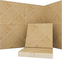 Vista 9 de Paquete de 8 paneles acústicos, paneles de pared insonorizados, paneles absorbentes de sonido de 48 x 32 pulgadas, paneles de pared acústicos