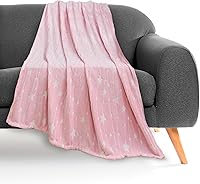 Vista 10 de Elegant Comfort Manta ligera que brilla en la oscuridad, ultrasuave, mullida y acogedora, manta luminosa decorativa para todas las estaciones, Todas