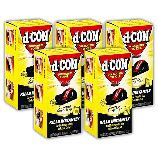 d - CON Ultra Set Covered Snap Trap 1 Ct. (Pack of 5) for Mouse