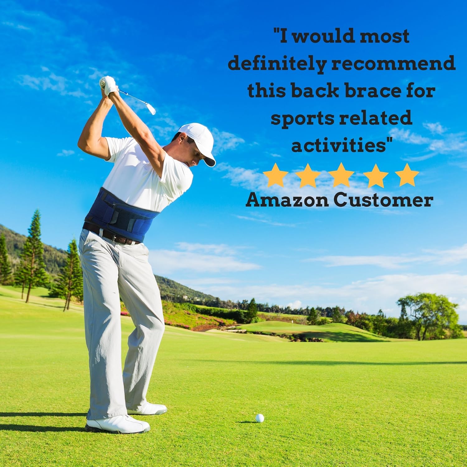 Suреr Brаndѕ Back Support Lower Back Brace provides Back Pain Relief - Breathable Lumbar Support Belt for Men and Women Keeps Your Spine Straight and Safe - Medium Size 32''- 37 at Navel Level