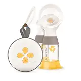 Bomba Tira Leite Elétrica Dupla Swing Maxi™ Medela, bateria interna embutida com carregamento via USB, Mais Leite em Menos Tempo, funil PersonalFit Flex™ e Tecnologia de Extração 2 Phase Expression