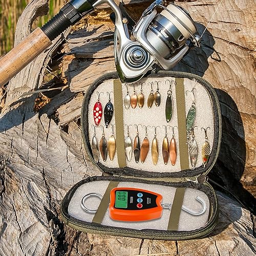 Miniatura 6 de Báscula digital de grúa de 661.4 lbs660 libras, 440.9 lbs440 libras con mini báscula colgante LED de mano para garaje, granja, caza, pesca, etc.