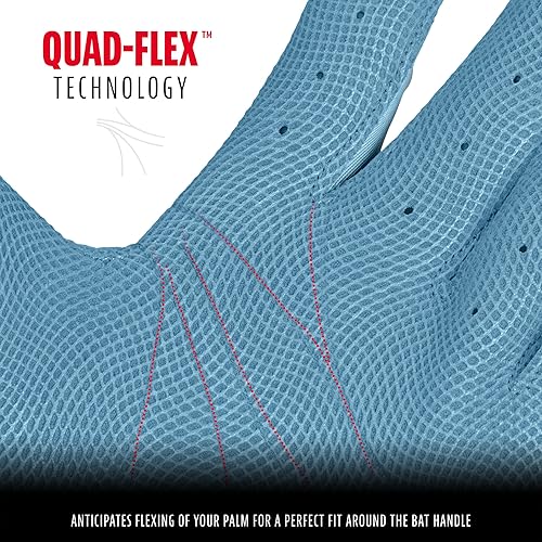 Miniatura 97 de Franklin Sports MLB - Guantes de bateo de béisbol CFX Pro para adultos + jóvenes, béisbol + sóftbol, varios tamaños + colores Negro/Negro