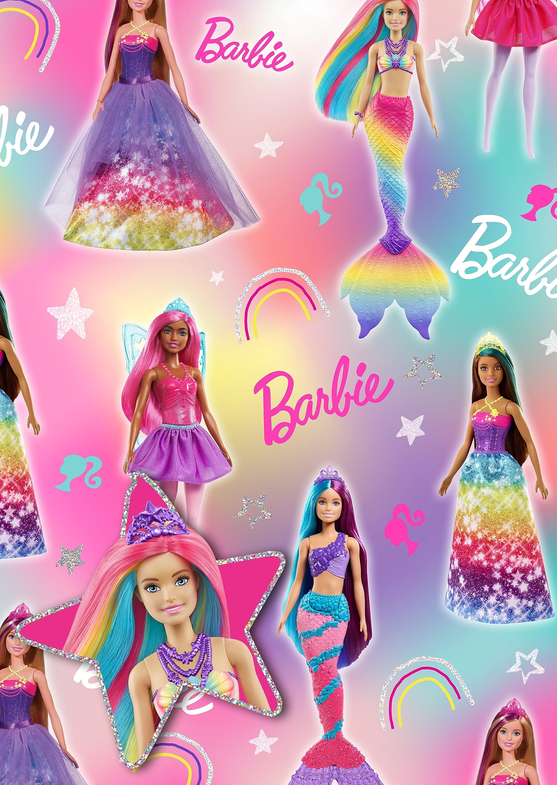 Barbie Gift Wrap And Tags
