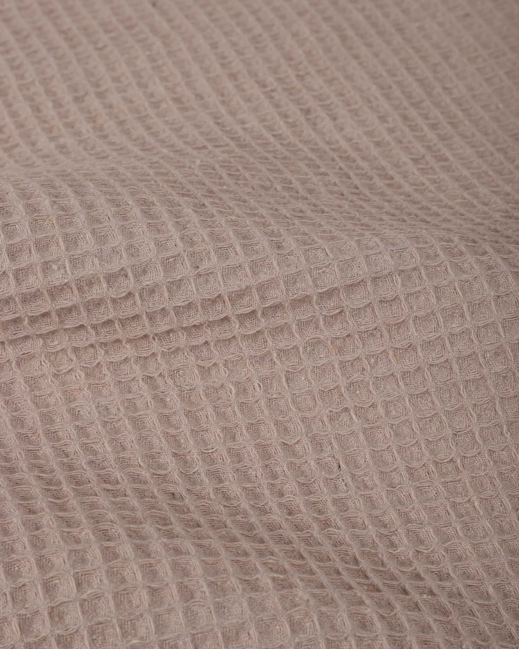 nottoc Narzuta na łóżko, kanapę, dwustronna, 100% bawełna, kolor beżowy, 220 x 240 cm