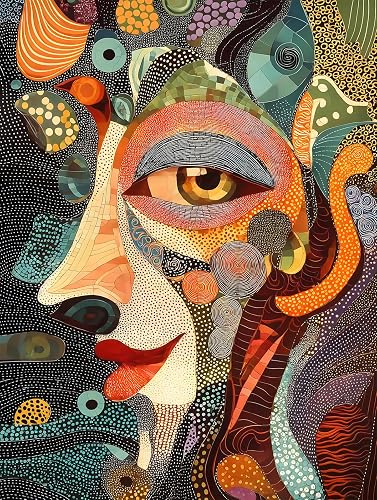 1000 Piece Jigsaw Puzzle for Adults, Mysterious Face Puzzle