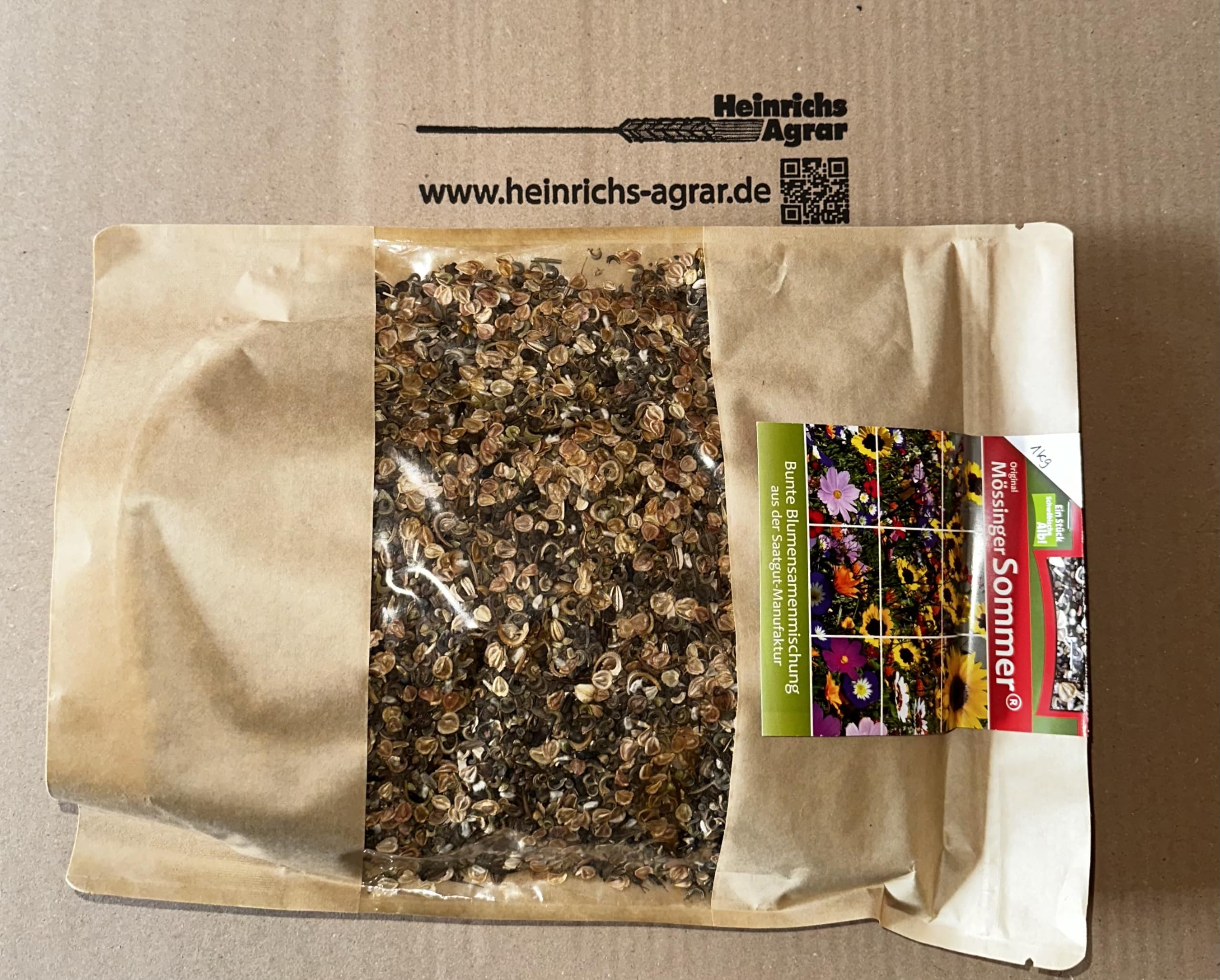 Mössinger Mischung Sommer 1 kg Blumen Saatgut Blumenwiese