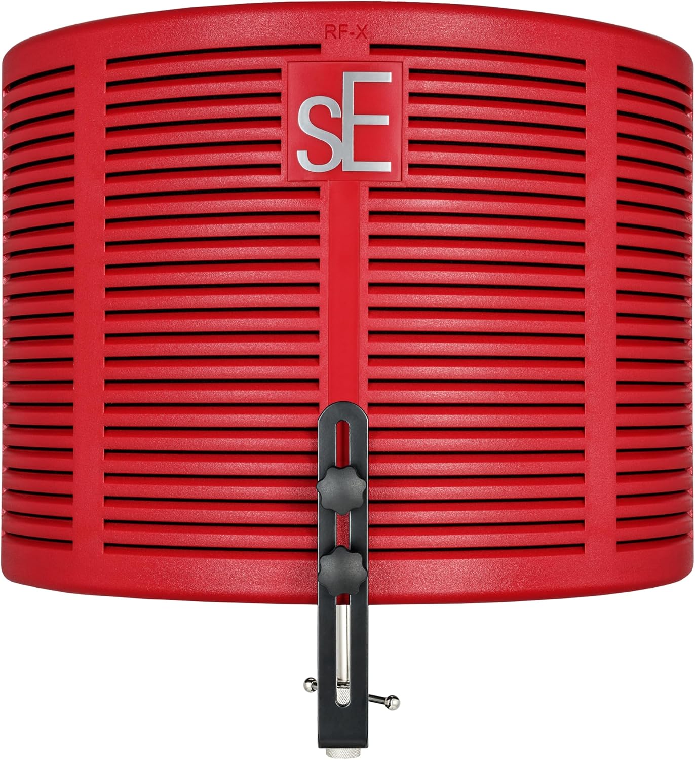 SE ELECTRONICS RF-X Reflexion Filter - Portable Microphone Isolation Shield for Recording Music, Podcasts & Voice-Overs - Four-Layer Acoustic Sound Shield for Home Recording Studio Equipment (Red)