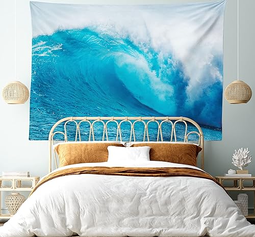 Miniatura 69 de Ambesonne Tapiz indie, estilo moderno de Memphis de los años ochenta, geométrico, abstracto, colorido, diseño de puntos, funky, para colgar en la