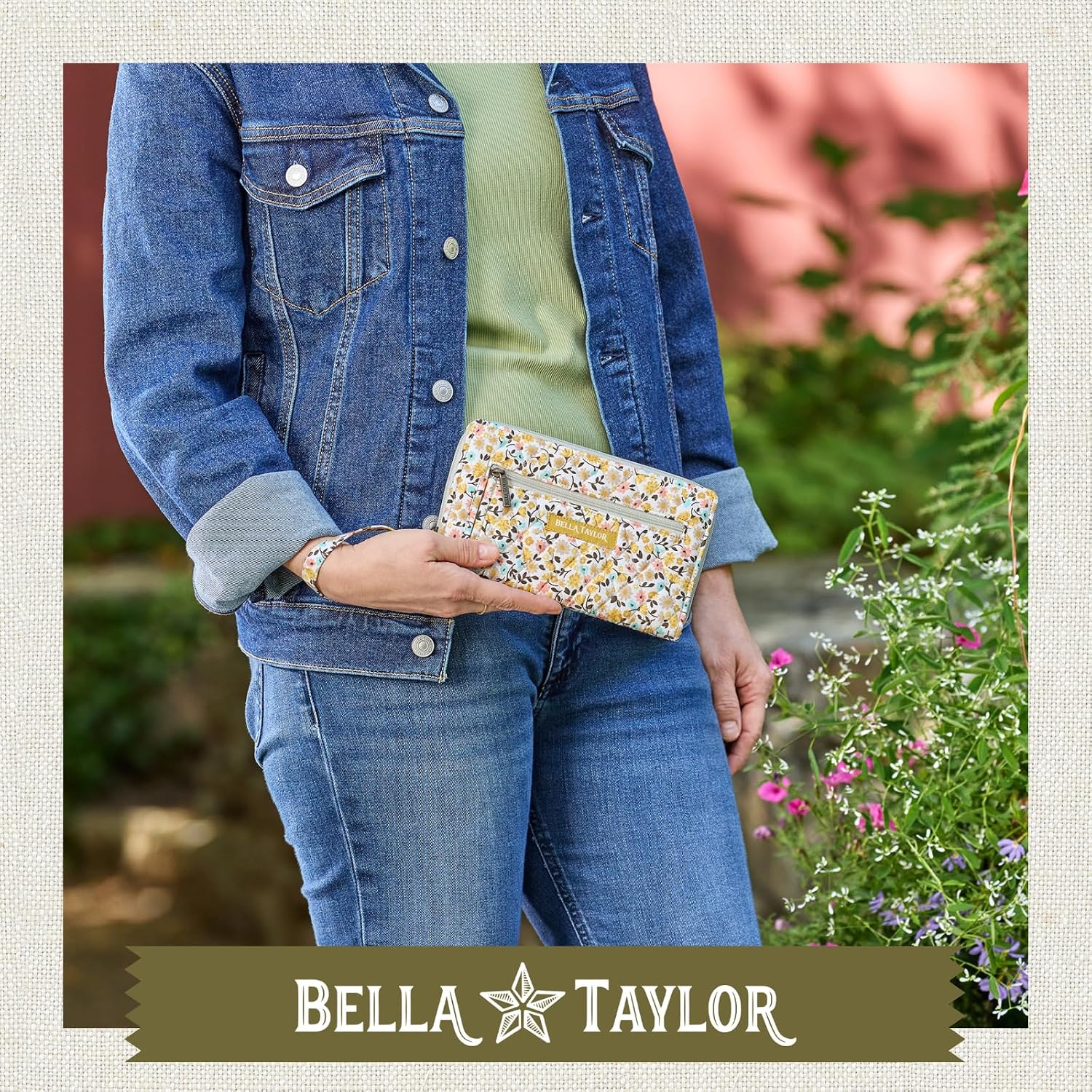 Bella Taylor Wrist Strap Wallet for Women | Multi Card Zip Around Wallet with RFID Protection and Wristlet Strap