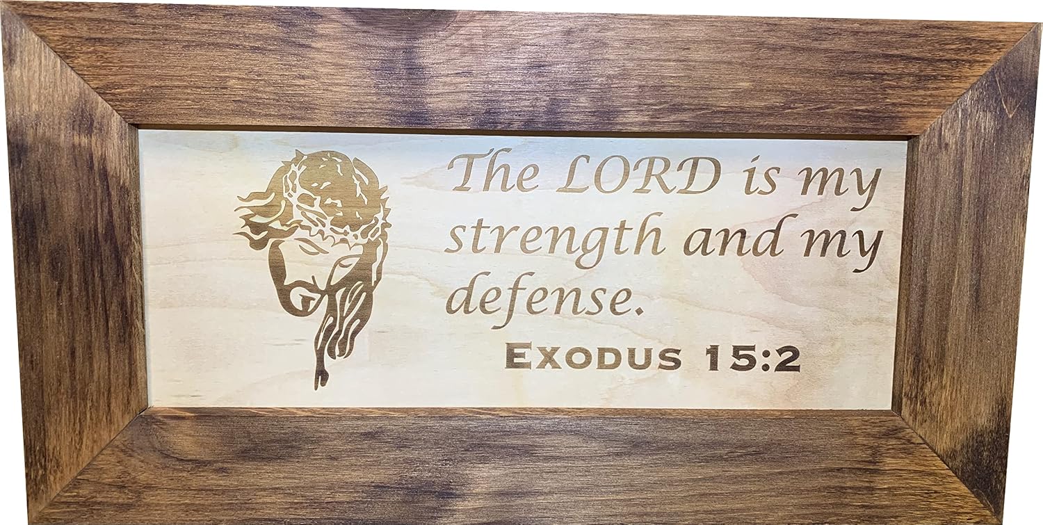 Bellewood Designs Hidden Gun Storage with Personalized Bible Verse, Six Concealment Cabinet Styles Available (Jesus Silhouette)