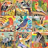 Vista 1 de 1000 Piece Jigsaw Puzzle for Adults Colorful Cut-Paper Style Birds Puzzle 1000 Piece, Challenging Jigsaw for Game Night, Giftable Puzzle with
