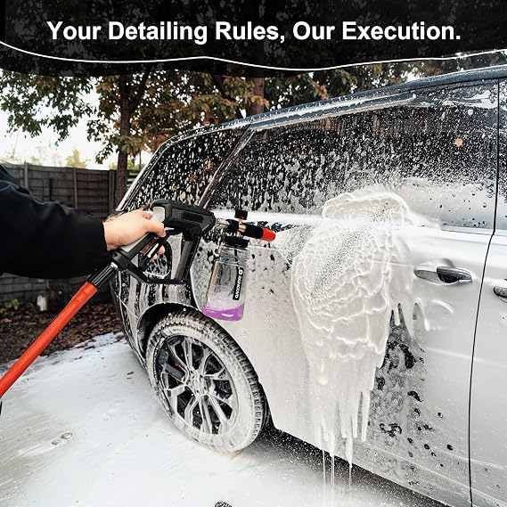 Raincovo Foam Cannon Wide Mouth for Pressure Washer, Snow Pro