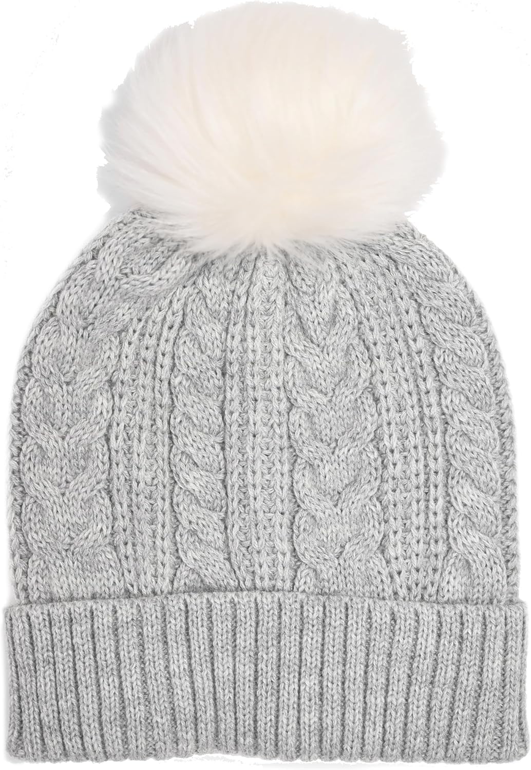 J.Crew Mercantile Women's Faux Fur Pom-Pom Beanie Hat