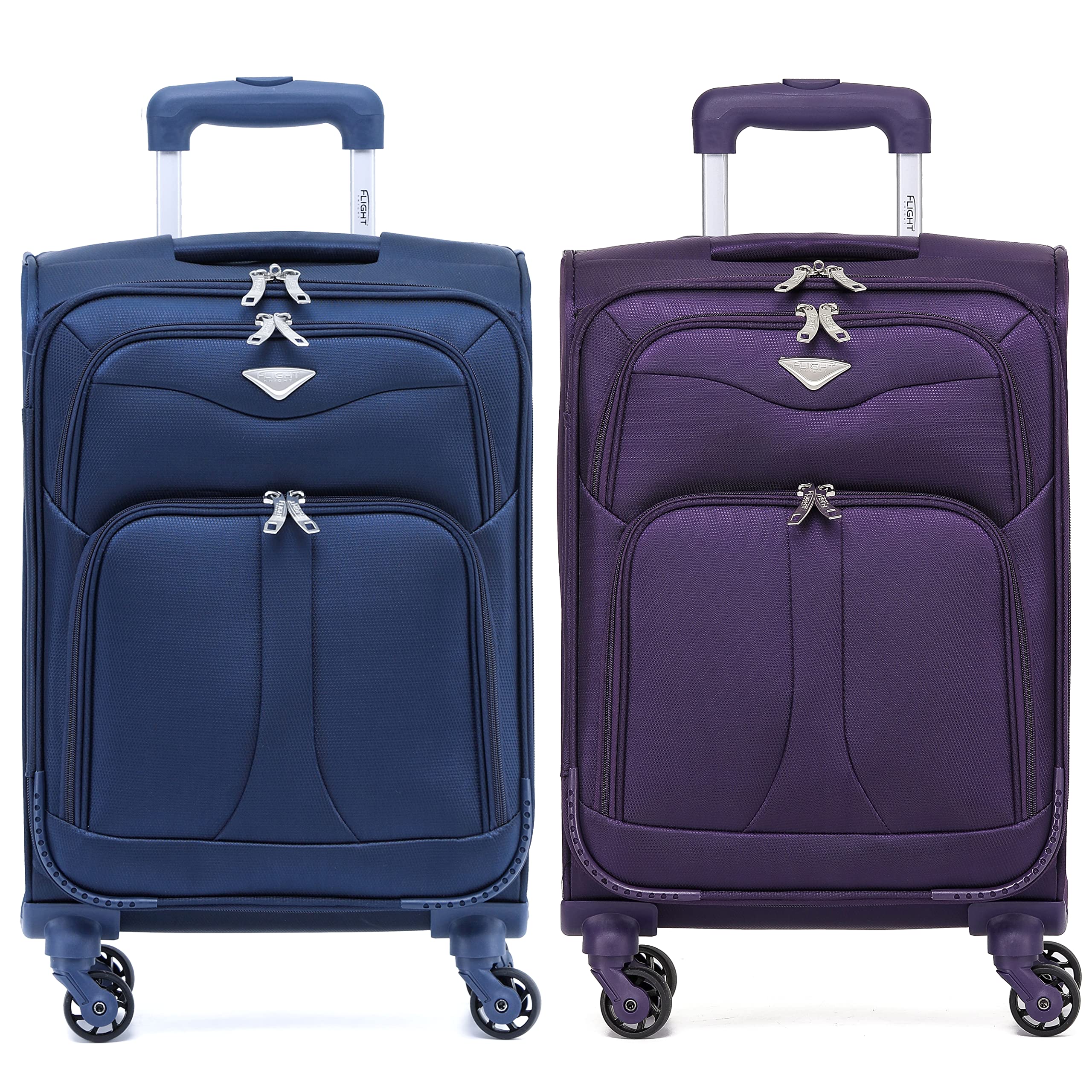 Flight Knight Lightweight 4 Wheel 800D Soft Case Suitcases Anti Crack Cabin & Hold Luggage Options Approved for Over 100 Airlines Including easyJet, BA & Many More! — view 130