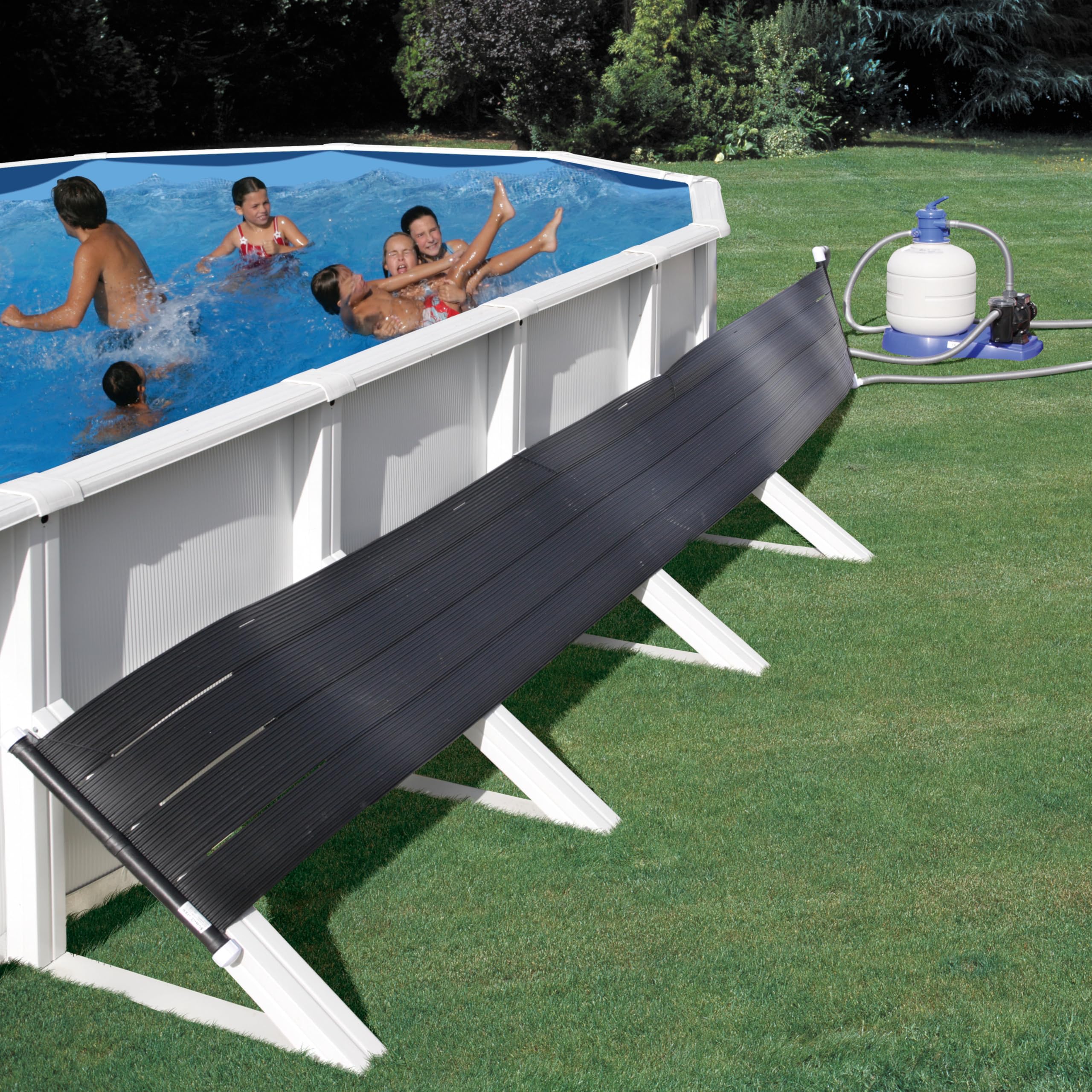 Gre AR2069 - Riscaldatore solare per piscine fuori terra. Pompa minima richiesta: 1/2 CV.