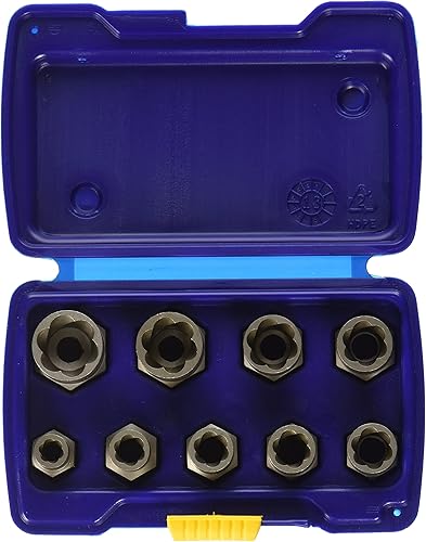 IRWIN Juego extractor de pernos, métrica, 9 piezas (54019)