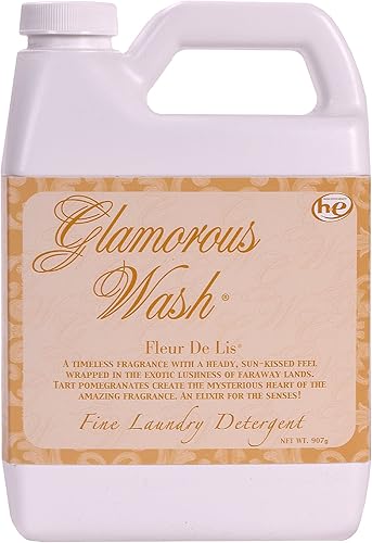 Tyler Candle Fleur De Lis Glamorous Wash - Detergente fino para ropa de 32 onzas