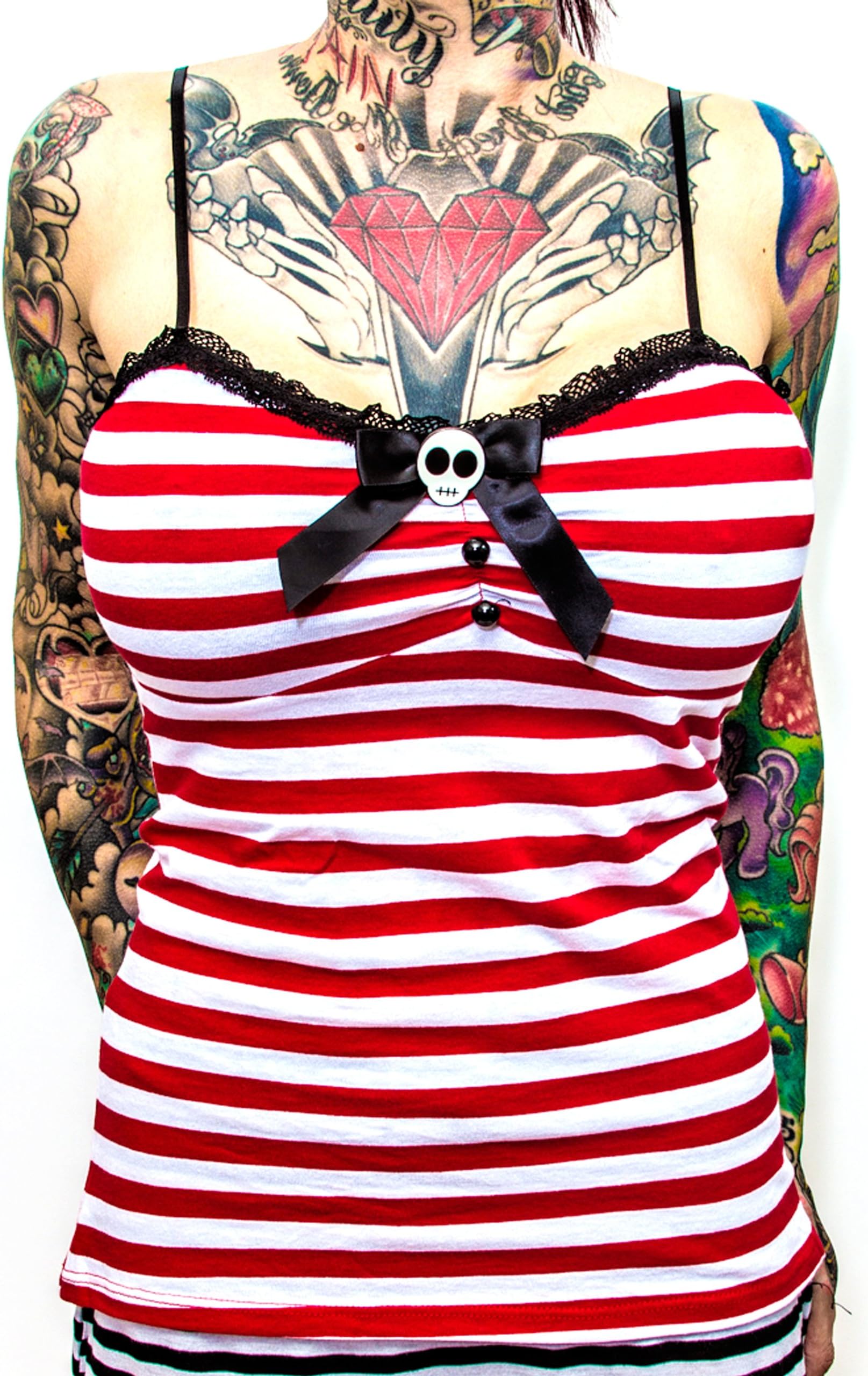Jessica Louise Enamel Skull Tank