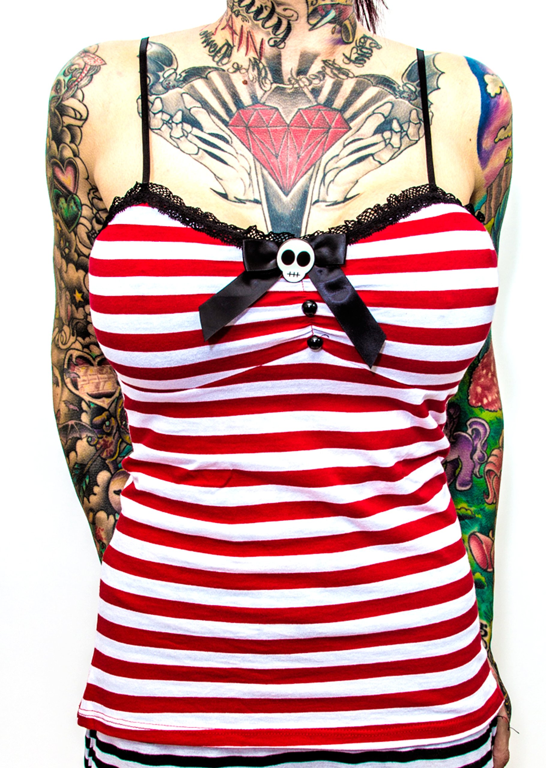 Jessica Louise Enamel Skull Tank