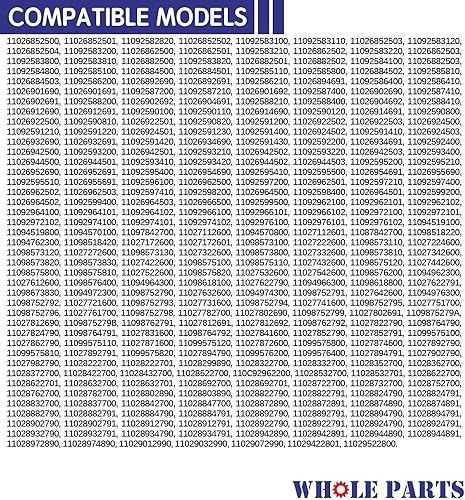 Miniatura 8 de Whole Parts Kit de rodamiento y sello de poste central de arandela Parte # 285203 - Reemplazo y compatible con arandelas SomeAdmiral, Amana,