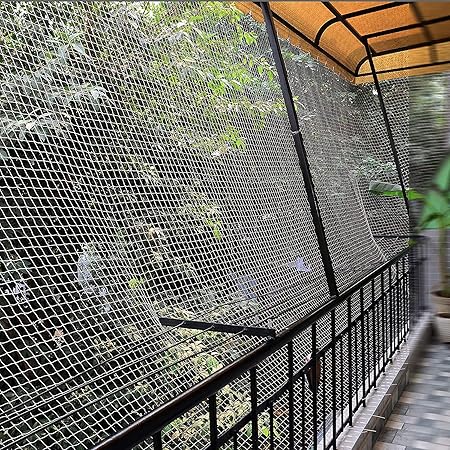 Easyshoppingbazaar Anti Bird Net/Pigeon Net/Balcony Net 2 footx6 Foot White (61cmx183cm) Installation kit Include