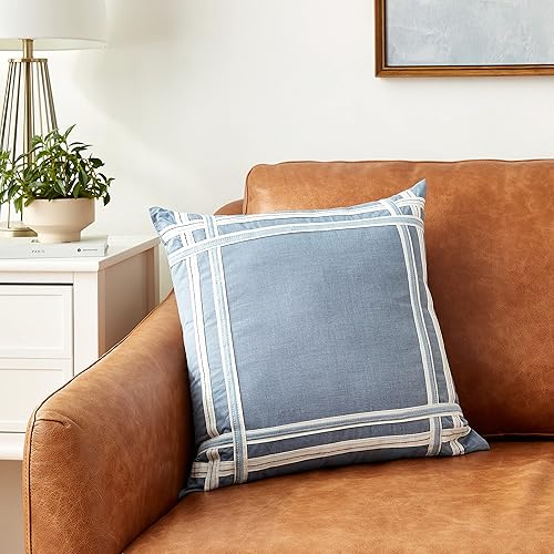 Miniatura 8 de Nautica Home  Fairwater Collection  100% algodón inspirado en el Mediterráneo, funda de edredón a juego, juego de cama de 2 piezas, individual, azul