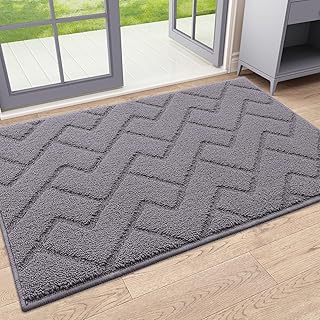 Homaxy Door Mats Indoor 50 X 80 cm, Machine Washable Door Ma