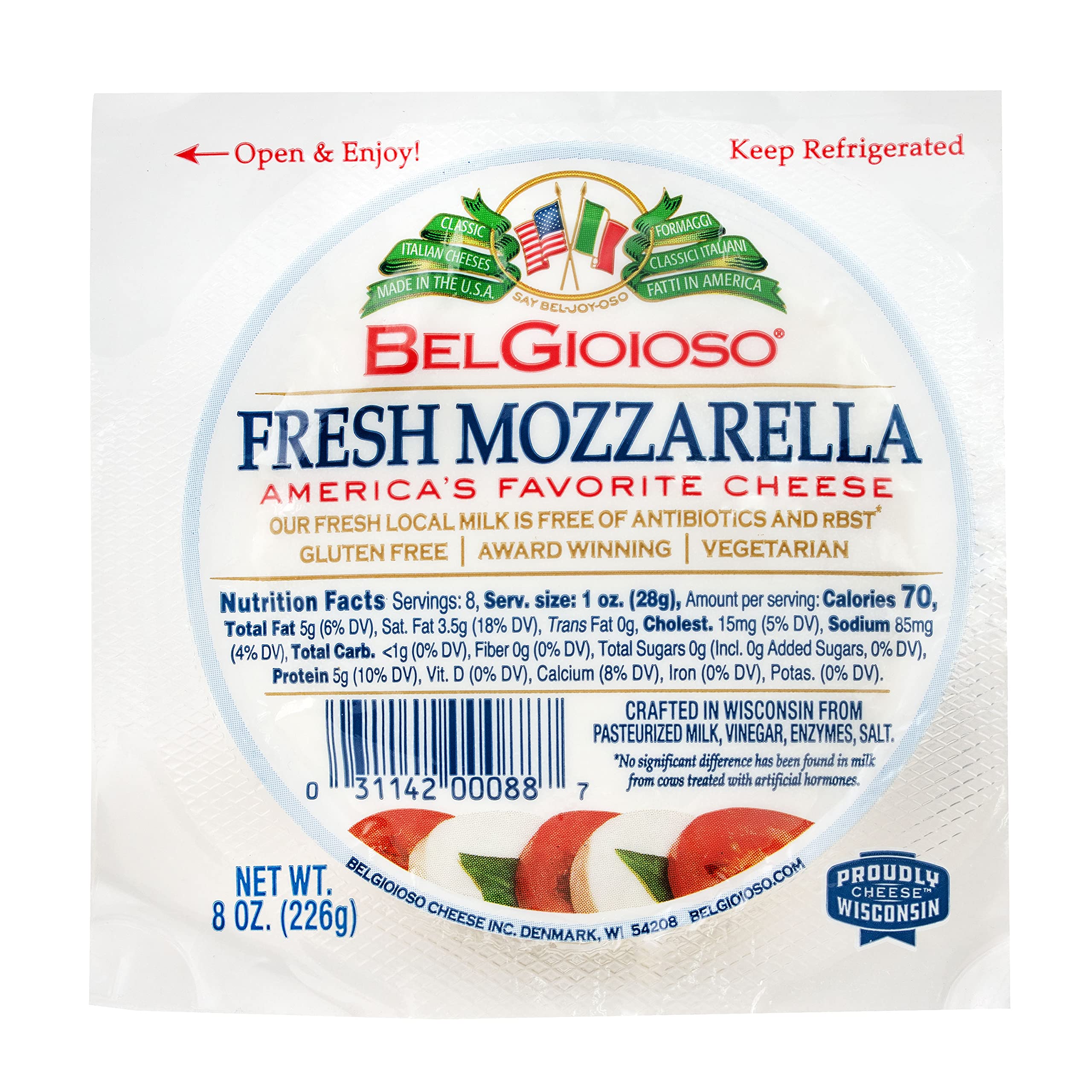 BelGioioso, Fresh Mozzarella, Ball, 8 oz