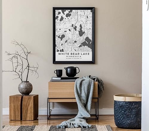Miniatura 7 de Mapa de White Bear Lake, Minnesota, Light 2 (8x10)
