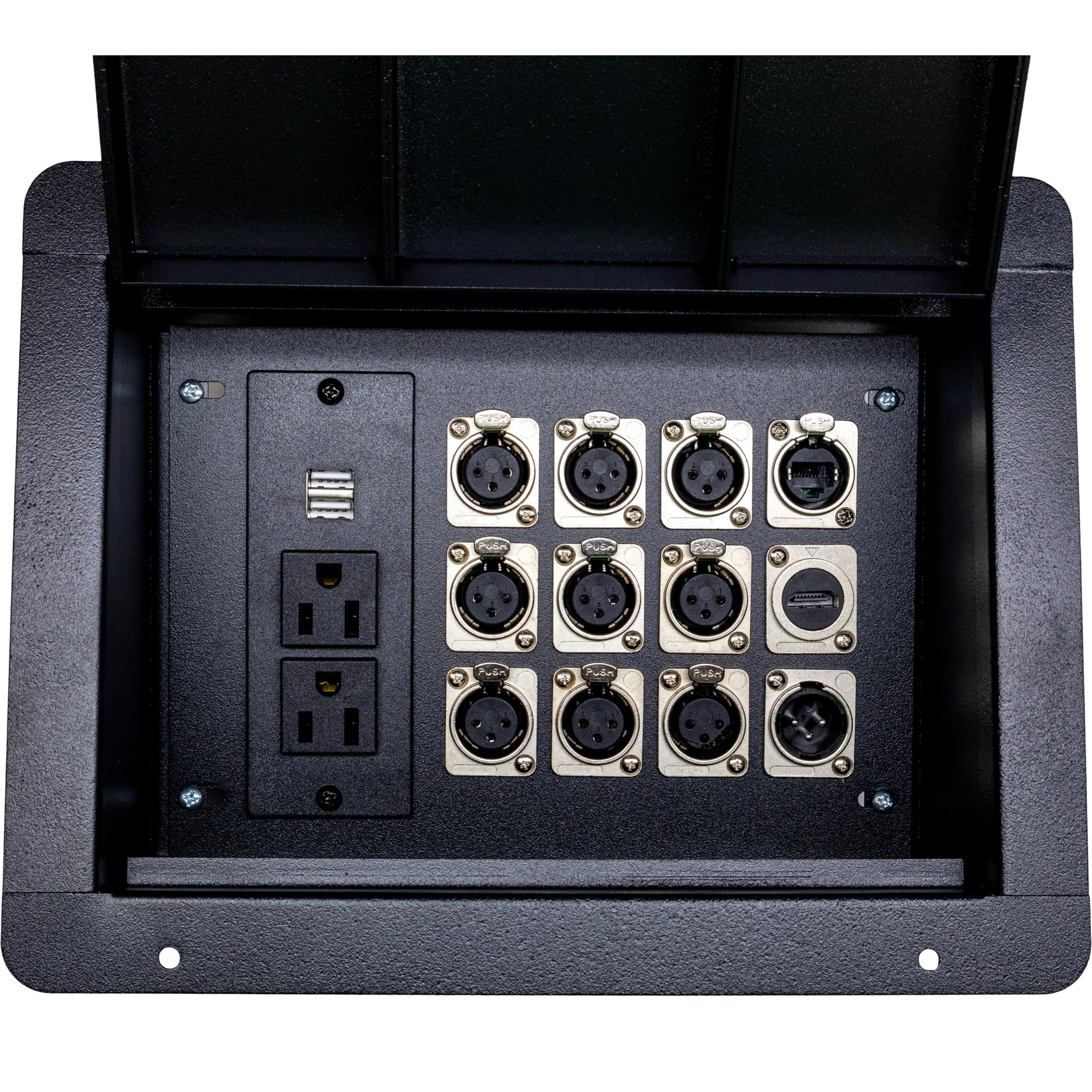 Amazon.com: Pro Audio Recessed Stage Floor Box with Passthrough