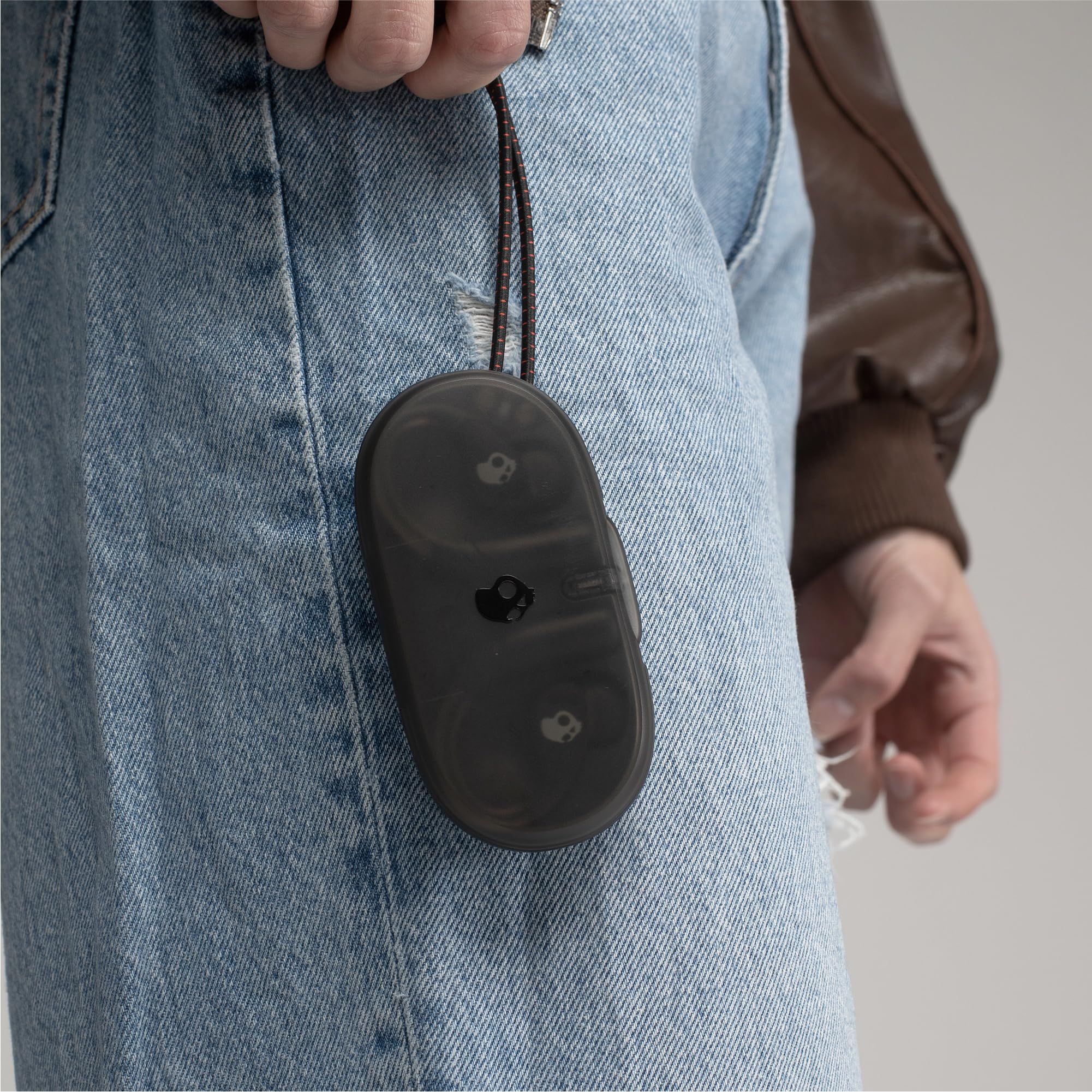 Skullcandy Push 540 Open Bezprzewodowe Słuchawki Bluetooth o Otwartej Konstrukcji, Odporne na Pot i Wodę, 42 Godz. Słuchania, Zdejmowana Opaska na Szyję, Dokładne Dopasowanie - Czarny
