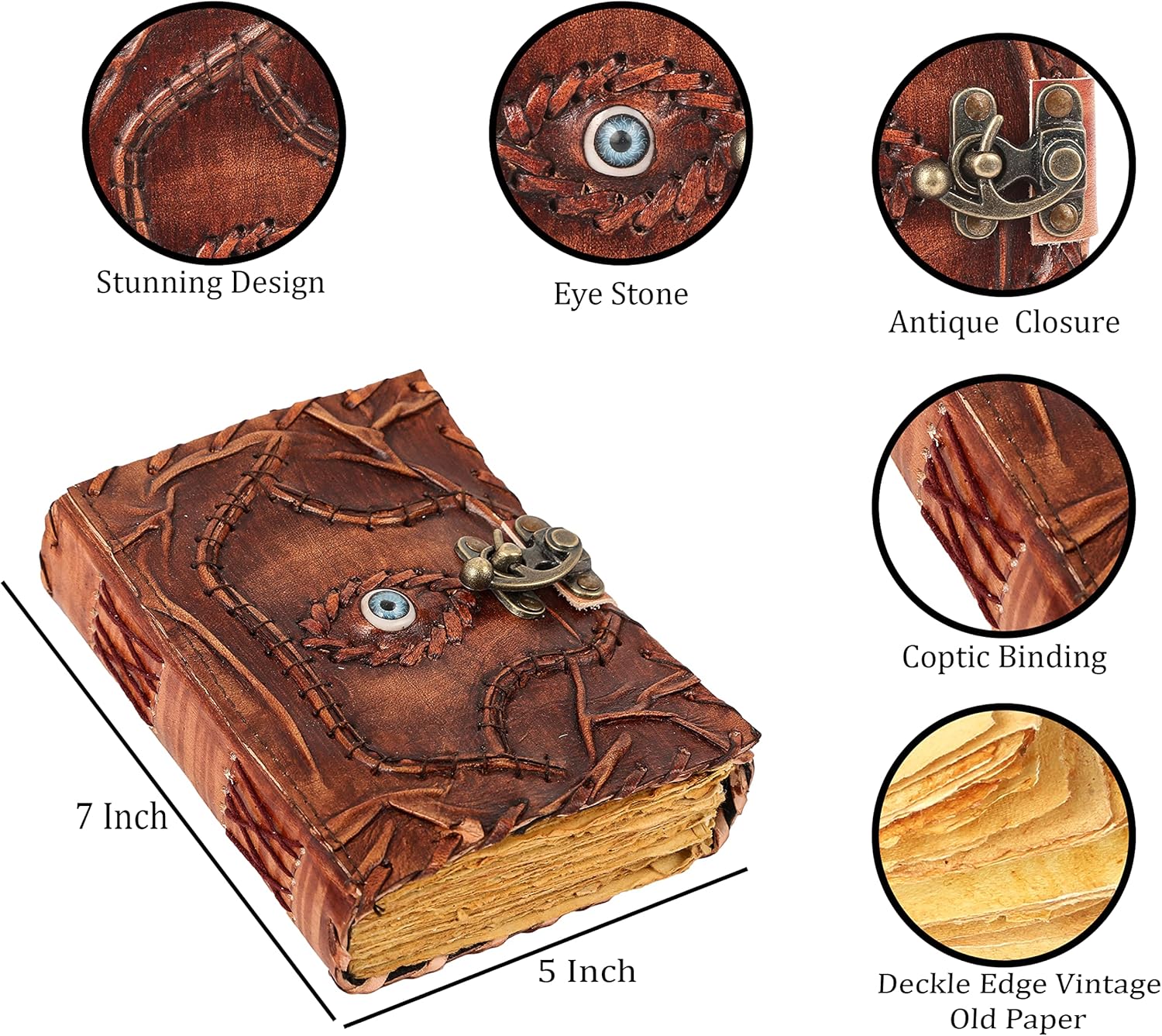 Hocus Pocus Journal for men-Vintage leather bound writing journal with Free leather keychain-Journals for writing Notebook for writing- -Best Christmas Gifts set For Men And Women-Halloween