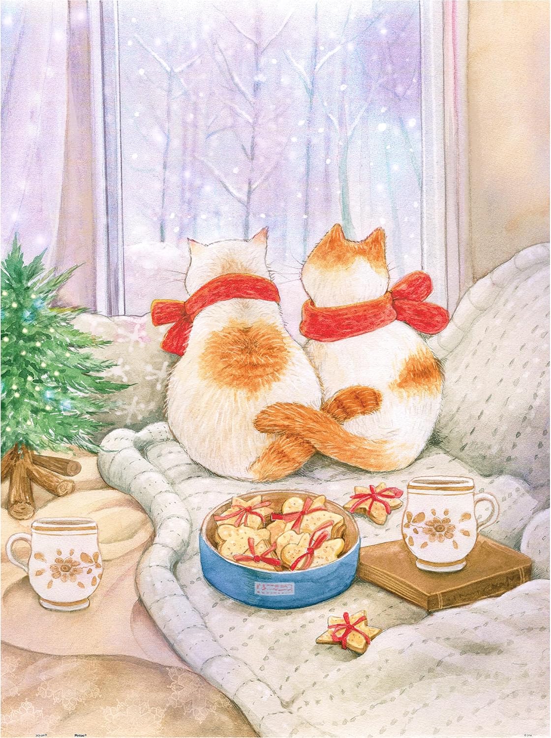 Pintoo Jigsaw Puzzles 1200 Piece for Adults - Jina - First Snow Beautiful Plastic Puzzle for Home Decor Zero Dust Easy Storage [H2947]