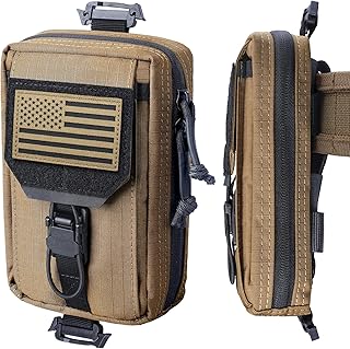 MOLLE Accessories Phone Pouch Tactical Utility EDC Tool Holster Cellphone Holder for Vest &