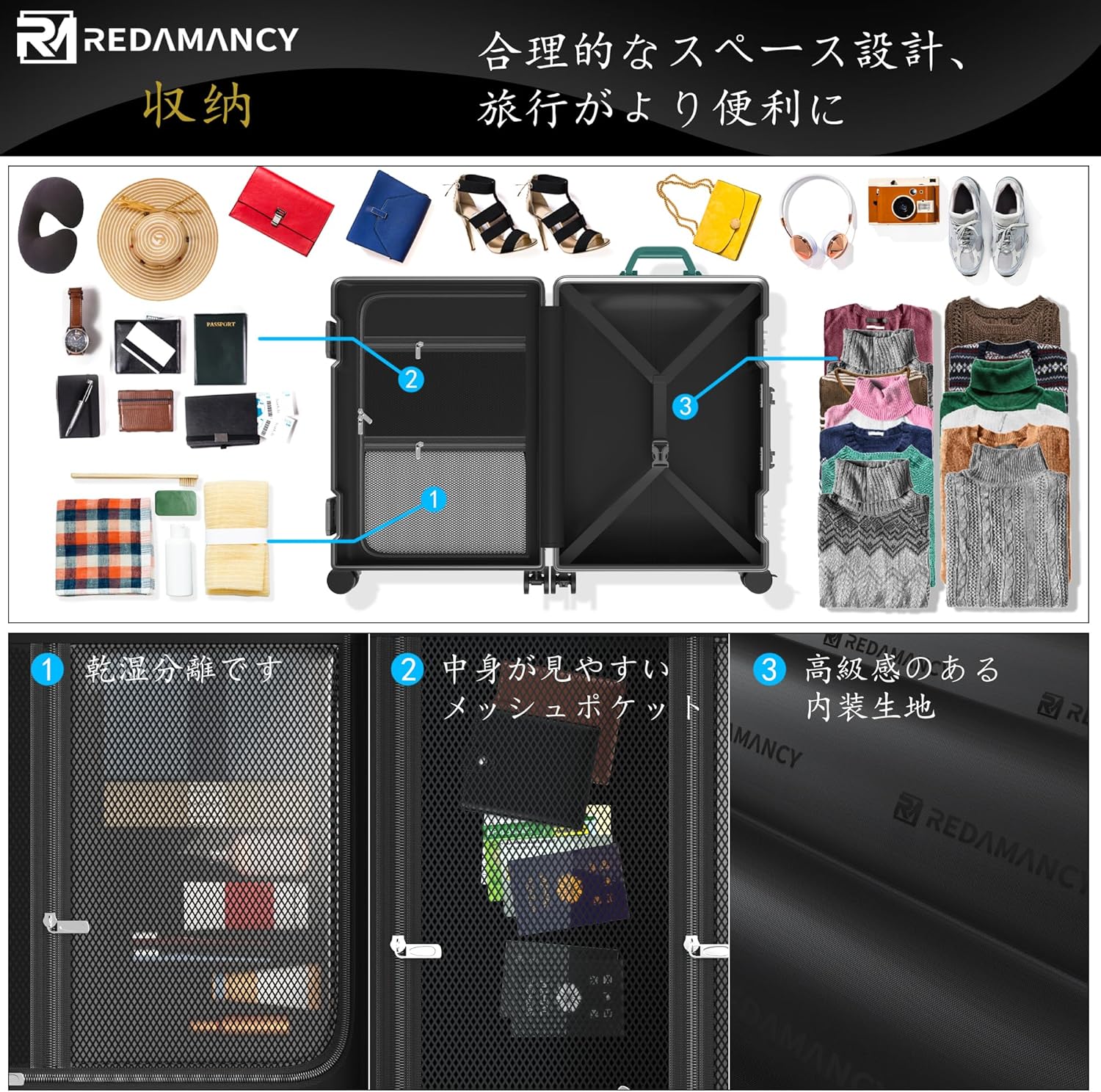スーツケースの全体像と特徴