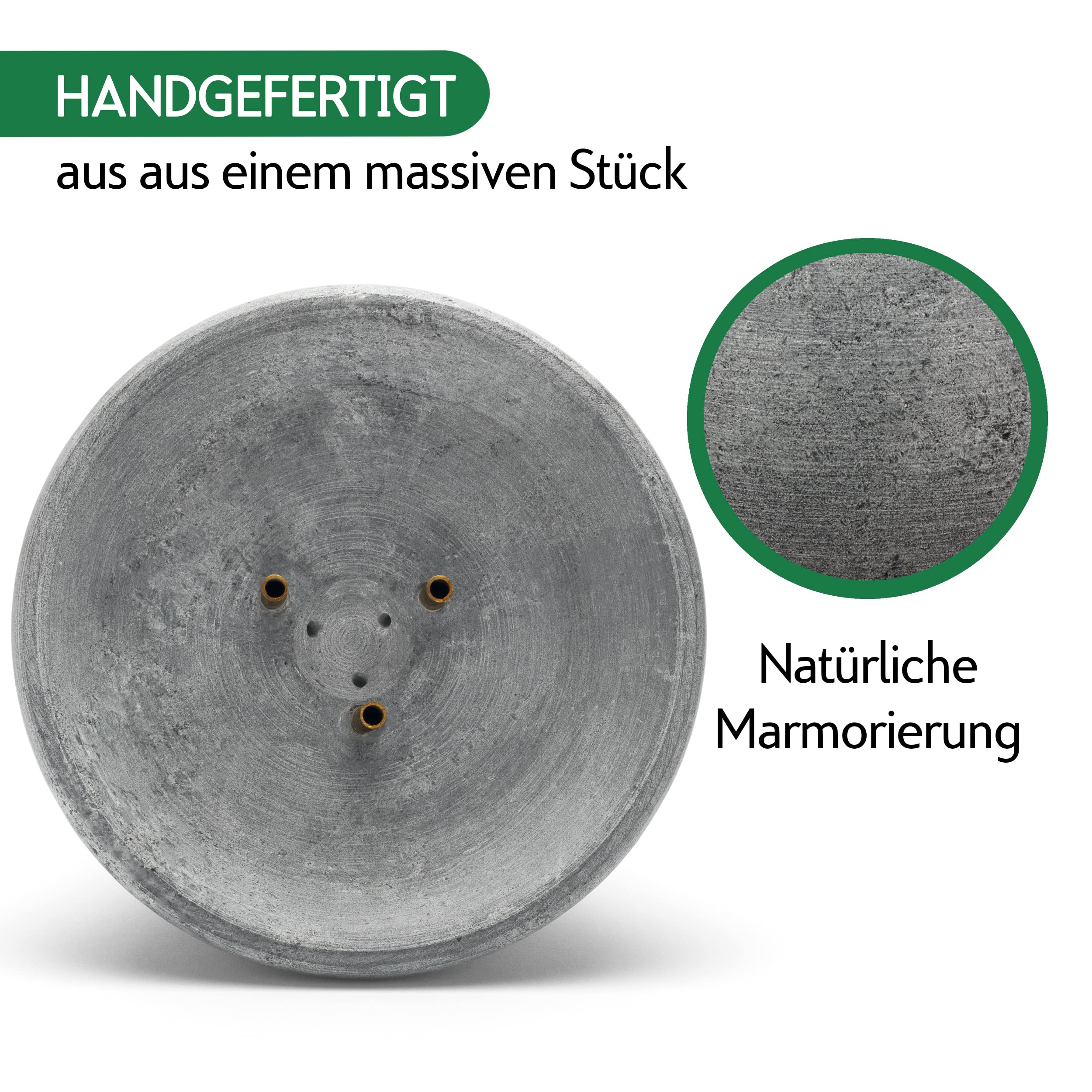 CozyNature® Speckstein Sauna Brunnen | Aufgussstein und Verdampfer | Sauna Zubehör | Springbrunnen, Fontäne | 100% Handarbeit 15cmx10cm