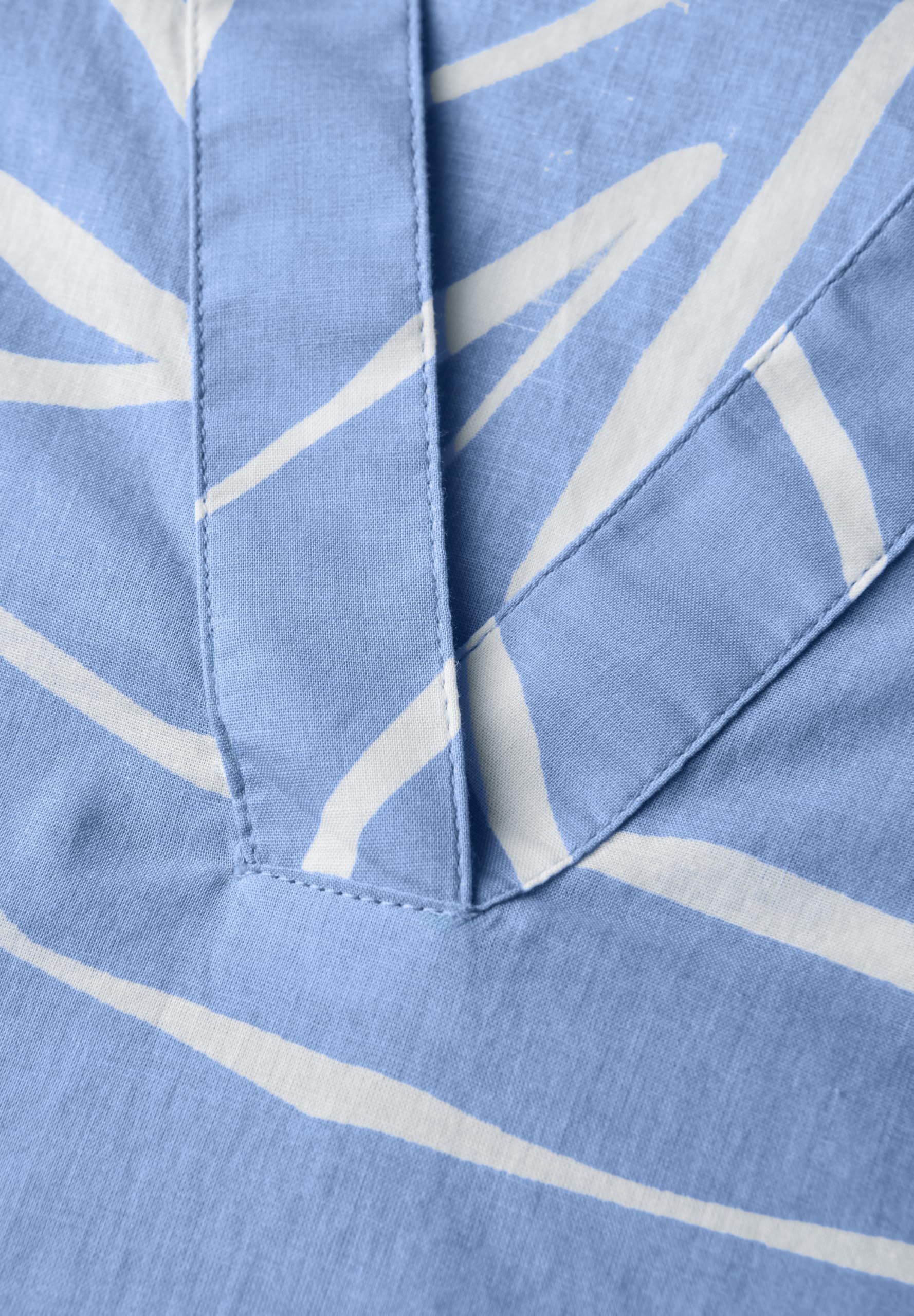 Cecil Damska bluzka bawełniana ze wzorem, Deep Pastel Blue, L