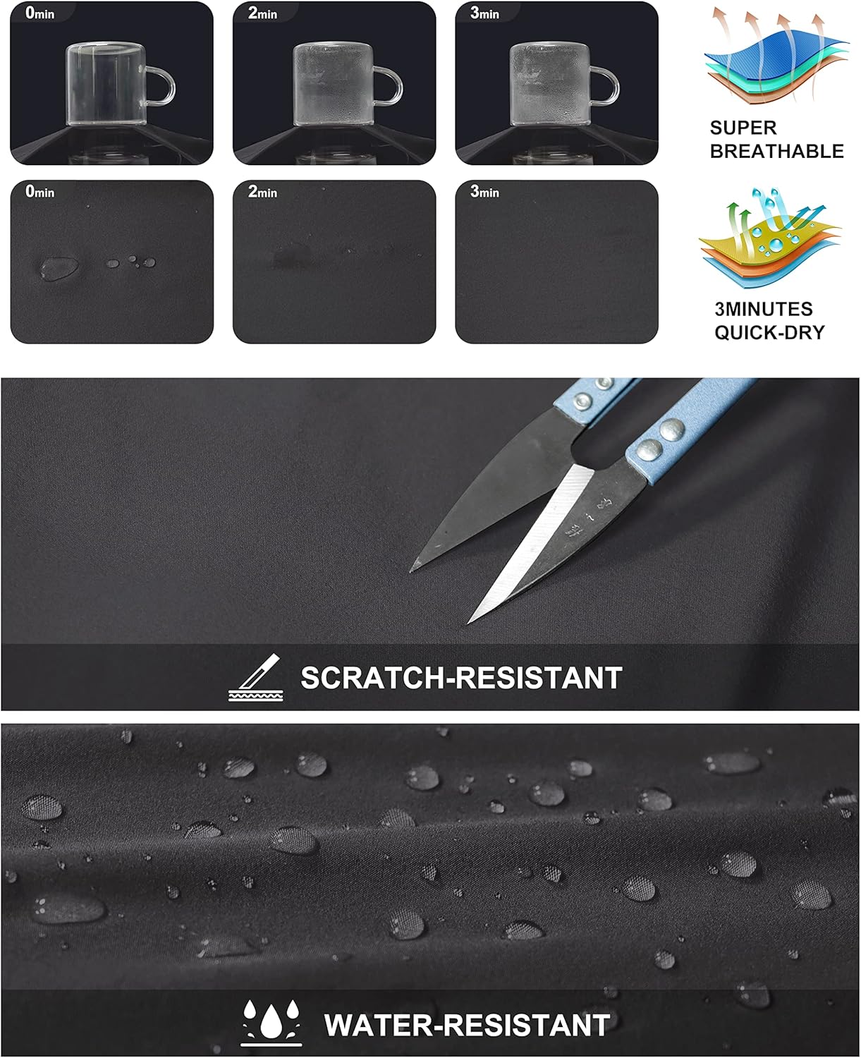 NATUVENIX Hiking Shorts Men, Quick-Dry Fishing Shorts for Men Lightweight Stretch Work Shorts Causal Travel - Image 3