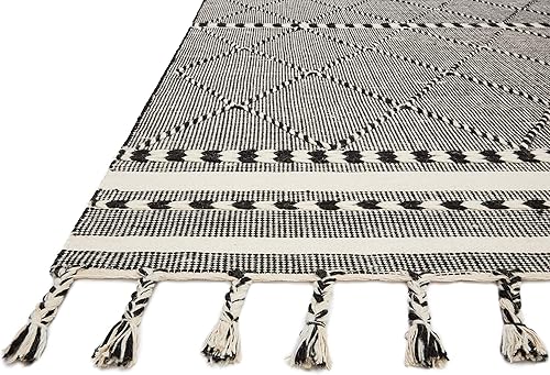 Miniatura 2 de Loloi II Sawyer Collection SAW-01 - Alfombra negra de 7 pies 6 pulgadas x 9 pies 6 pulgadas